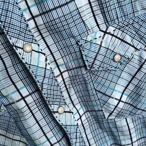 Wrangler Western men’s Long sleeve shirt Button down sz Large - Picture 4 of 6